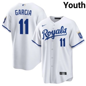 #11 Youth White 2026 Maikel Garcia The Blue Crew Jersey 296412-875