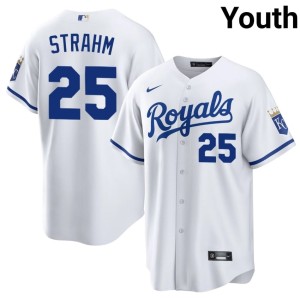 White MLB Matt Strahm Youth The Blue Crew #25 Jerseys 754776-417