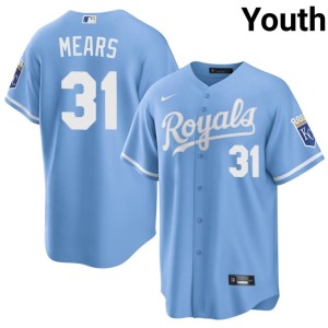 Kansas City Royals Youth #31 Player Blue Nick Mears Jerseys 962049-832
