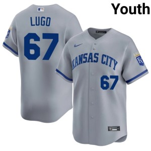 Seth Lugo Gray Replica #67 Youth Kansas City Royals Jerseys 443803-276