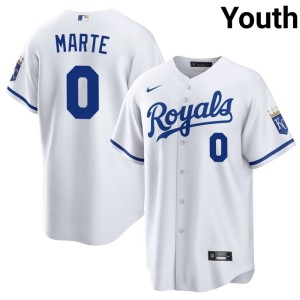 Youth White Starling Marte #0 The Crowns Popular Jerseys 984580-254