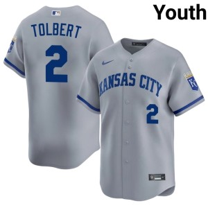 The Crowns #2 Replica Tyler Tolbert Youth Gray Jerseys 637696-718