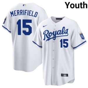 White Youth #15 Popular The 'Yals Whit Merrifield Jersey 880466-345