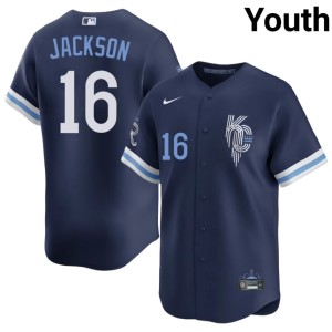 City Connect Youth Bo Jackson #16 New Navy The 'Yals Jerseys 142490-444