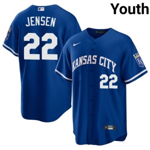 #22 Youth Royal Kansas City Royals 2026 Carter Jensen Jersey 588718-595