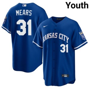 Popular Youth Nick Mears Royal Kansas City Royals #31 Jerseys 252976-708